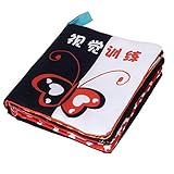 Tovadoo 布絵本 お出かけ絵本 視覚訓練 ソフト コンパクト 布のおもちゃ 知育玩具 3ヶ月-3歳 知育玩具 プレゼント