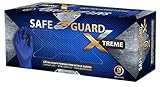 Safeguard X-Heavy Duty Nitrile Disposable Gloves - Powder free Industrial Grade Gloves Hypoallergeni