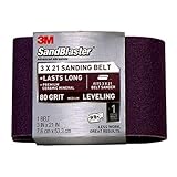 3M SandBlaster 9192NA 3-Inch by 21-Inch 80-Grit Sanding Belt [並行輸入品]
