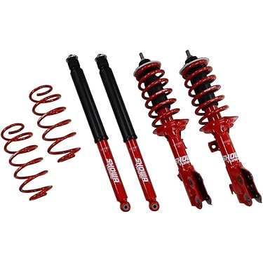 調整可能サスペンションキット 4点セット 黒赤 41VMgKfJvRL.jpg