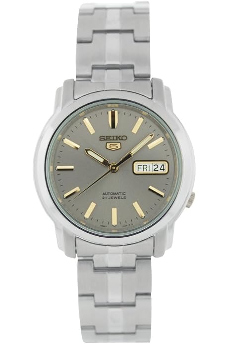Seiko Men's SNKL15 Stainless Steel Analog with Silver Dial Watch,  Silver/Skeleton : Seiko: Amazon.com.au: Clothing, Shoes \u0026 Accessories