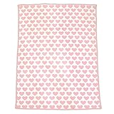 ふわふわフランネル　ベビー　ブランケット　ハート柄　75×100cm