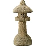 信楽焼　信楽BEST SELECTION　古信楽岩石春日灯籠・22号（全高68cm×全幅30.5cm）