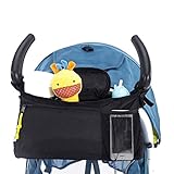 Seliyi ベビーカー用　ドリンクホルダー 　荷物掛けバッグ　ボトル　哺乳瓶　小物入れ　収納　フック付き