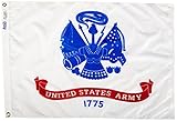 Annin Flagmakers 439033 2 ft. x 3 ft. Nylon-Glo Flag - U.S. Army