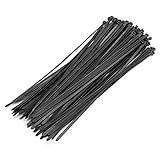 ILS - 100 pieceS 3005mm Black Nylon Cable Ties Wire Wrap Strap