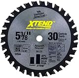Vermont American 26120 XTEND Cordless Series 5-3/8-Inch 30 Tooth ATB General Purpose Saw Blade with 