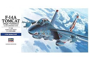 ハセガワ 1/72 アメリカ海軍 F-14A トムキャット ハイビジ プラモデル E3