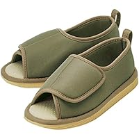 竹虎 転倒予防シューズつま先なし うぐいす S