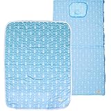 エムール 洗える 夏用 ベビー布団5点セット マトリョーシカ柄 日本製 ターコイズブルー