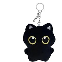 黒猫のプラクルアン！ Amazon.co.jp: [Fierudeng] 黒猫ぬいぐるみキーホルダー - 黒猫