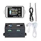 KKmoon デジタル 双方向 電圧電流計 DC 0.01-100V 0.01-30A 多機能 ワイヤレス 双方向 電圧電流メーター 電流計 電圧計 容量 クーロンカウンタ