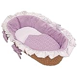 Hoohobbers Moses Basket, Baby Orchid Blue by Hoohobbers