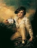 Boy and Rabbit – by Sir Henry Raeburn、r.a.、p.r.s.a. – Unframed 24" by 31" AC-60688-2431
