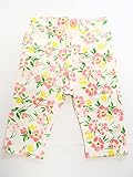 ベビー服　子供服　キッズ　女の子　パンツ　ストレッチ　ミアメール　mia mail　花柄ストレッチ6分丈パンツ (90cm, ピンク)