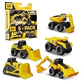 CatToysOfficial - CAT Little Machines 5ピース 建設用おもちゃ乗り物プレイセット 対象年齢3歳以上 - ダンプトラック ホイールローダー ブルドーザー バックホー ショベルカー