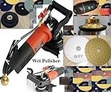 HWV5GRIN Variable Speed Wet Polisher 3/4 Inch Radius / Demi Half Bullnose Router Bit Glaze Buffing P