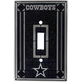 NFLアートガラススイッチカバーNFLチーム：ダラス・カウボーイズ