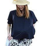 トップス型　Tシャツ型　授乳ケープ （ポンチョ）多機能で 360度安心　現役ママ大絶賛 肌に優しい 素材　3色　mtk202 (ブラック)