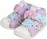 (キャロット)Carrot 子供 ベビー リボン付き cr スニーカー/シューズ靴【crb89】 13cm パープル