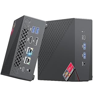 NiPoGi ミニPC ゲーミング AMD Ryzen 7 5800U 32GB RAM 512GB SSD Wi-Fi 6 4Kトリプルディスプレイ