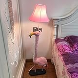 フロアランプ、 クリエイティブ漫画アニマルフロアランプソフトPUフロアランプ子供部屋ベッドルームベッドサイドランプ垂直フロアランプ (色 : Push button switch)