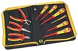 C. K Tools 331003 VDE Insulated Pliers, PZ and SL Screwdrivers, Mainstester Kit, 9-Piece [並行輸入品]