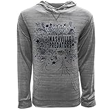 JRアンカーHoody Scribbled長袖フード付きTシャツ グレイ
