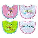Neat Solutions Attitude Sayings Bib Set, Girl, 4-Count by Neat Solutions