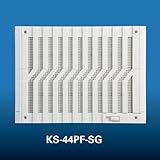 キョーワナスタ フィルター付角型スライドレジスター (KS-44P+KS-PF40) シルバーグレー KS-44PF-SG