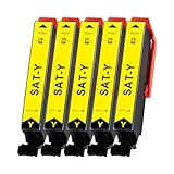 エプソン用 SAT サツマイモ SAT-Y互換 インク 増量 イエロー 5本セット エプソン EP-716A EP-816A EP-715A EP-815A EP-712A EP-713A EP-714A EP-812A EP-813A EP-814A 対応 さつまいも インクカートリッジ 残量検知対応