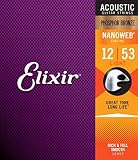 Elixir 16052 NANOWEB フォスファーブロンズ Light(12-53) エリクサー アコースティックギター弦【国内正規品】