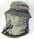 カチボシ 帽子 防虫サファリ グレー ネット直径27×長さ45cm BT-200