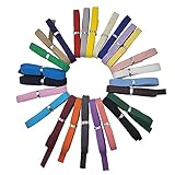 TIANYING ヘリンボーンリボン 綿テープ 綿紐 杉綾テープ コットンリボン タグテープ 無地綿コード 持ち手テープ 約20mm巾 服飾・手芸・包装・ペット用のリード 全25色 (20mm)