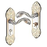 Homyl ヨーロッパ　ヴィンテージ　インテリア　ドアロック　ラッチ　ドアノブ 　 鍵付き　ベッドルーム　レバーロックセット　ハードウェア　全3種 - #2