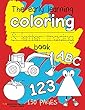 The early learning coloring & letter tracing book: 150 page children's learning activity workbook. Preschool prep for boys & girls. Color, practice & learn ABC's, numbers, animals, shapes & vehicles. (FUNdamentals series)