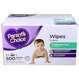 Parent's Choice - Unscented Baby Wipes, 500 ct by Parent's Choice [並行輸入品]