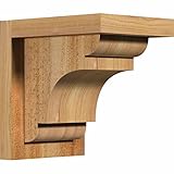 Ekena Millwork cor06 X 08 X 08neb01rdf新しいブライトンRough Sawnコーベルのwithバックプレート 8"D x 8"H COR06X08X08NEB01R