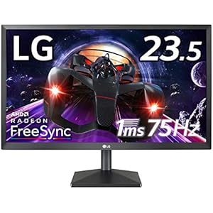 【Amazon.co.jp限定】LG ゲーミング モニター ディスプレイ 24MK400H-B 23.5インチ/フルHD/TN非光沢/1ms(GtoG)/75Hz/FreeSync/HDMI,D-Sub/フリッカーセーフ,ブルーライト低減