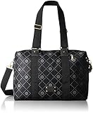 [ラナ] ボストンバッグ 2WAY ロゴチェック 1609-4172 クロ ブラック