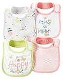 カーターズ Carter's 女の子用 お花 蝶々 よだれかけ 4枚セット ビブ 出産祝い プレゼント [並行輸入品]