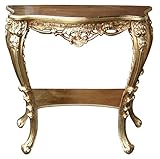 イタリア コンソール テーブル ゴールド 85cm 完成品 エレガント ゴージャス