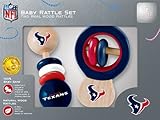 Houston Texans Wooden Baby Rattle Set