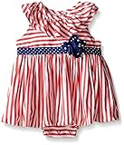 Little Meベビー女の子ストライプSunsuit カラー: レッド