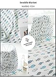 バンブーおくるみ オーガニックコットン swaddle ブランケット　スワトル おくるみ bamboo新生児用ブランケット バンブーガーゼー素材 (bambu-02-111)