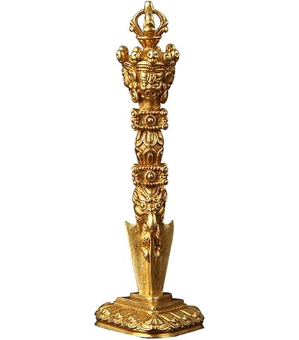 Amazon｜チベット密教法具 独鈷杵 本格派 プルパ 金剛杭 ブルパ 鉄 銅