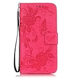 OMATENTI Galaxy S6 ケース, Samsung Galaxy S6 高級PUレザー ケース 手帳型 保護ケース カード収納ホルダー付き 横置きスタンド機能付き マグネット式 スマホケー