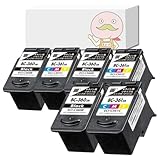 【エコッテ】 Canon (キヤノン/キャノン)用 BC-360/361 互換インク(リサイクルインク) 4色×3組 合計6個 BC-360 BC-361 [エコリカ製] PIXUS ピクサス TS5430 TS5330
