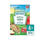 朝食オート麦＆リンゴ穀物4 Mths + 125グラム (Heinz) (x 4) - Heinz Breakfast Oats & Apple Cereal 4 Mths+ 125g (Pack o