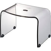 Amazon｜リス 風呂椅子 バスチェアーM クリアグレー 25cm フランク
